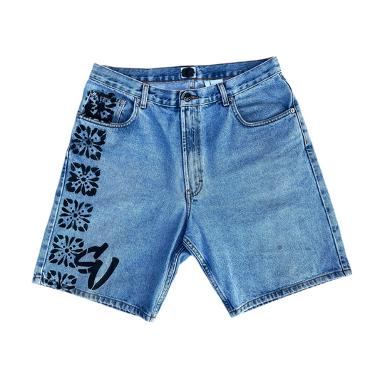 *SU* Embroidered Jorts
